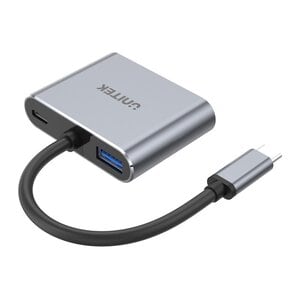 4-in-1 USB-C to HDMI(4K@60Hz) + VGA MST Adapter with USB2.0 + PD100W