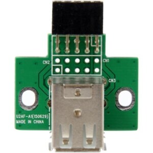 2 Port USB Motherboard Header Adapter - USB A to USB 10 Pin Header F/F