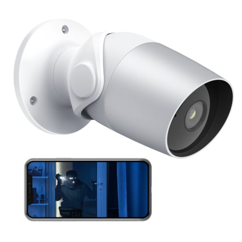 Full HD 1080P with 100° wide angle lens Enhanced night vision up to 10 meters AI Powered motion detection Clear Two-Way Au