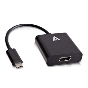 V7 V7UCHDMI-BLK-1E A/V Adapter - 1 x HDMI 1.4 Digital Audio/Video - Female - 1 x USB 3.2 (Gen 1) Type C - Male - 3840 x 21