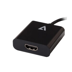 V7 V7UCHDMI-BLK-1E A/V Adapter - 1 x HDMI 1.4 Digital Audio/Video - Female - 1 x USB 3.2 (Gen 1) Type C - Male - 3840 x 21