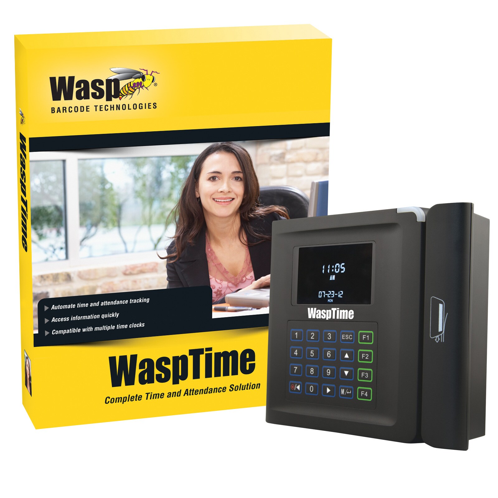 Wasp WaspTime 633808523787 Electronic Time Clock - Digital