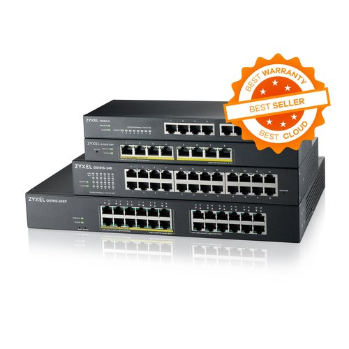 ZYXEL Smart GS1915 GS1915-24EP 24 Ports Manageable Ethernet Switch - Gigabit Ethernet - 10/100/1000Base-T - 2 Layer Suppor