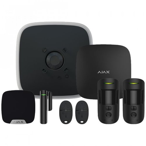 Ajax Systems Kit 1 Cam Plus DD Keyfobs-Hub 2 Plus Motion Cam x2 Door Protect Space Control x2 DDS HS WIFI PD BLK