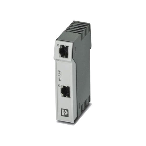 Perle PP-RJ-RJ-F 2 Port(s) Network Patch Panel - Grey - 2 x RJ-45 - DIN Rail Mountable