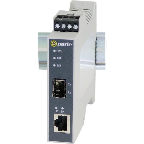 Perle SR-1110-SFP Transceiver/Media Converter - 1 Port(s) - 1 x Network (RJ-45) - Twisted Pair, Optical Fiber - Gigabit Et