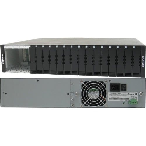 Perle MCR1900-ACMedia Converter Chassis - 2U - Rack-mountable
