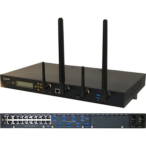 Perle IOLAN SCG34 RU-LEW Device Server - 1000 MB - Twisted Pair, Optical Fiber - 2 Total Expansion Slot(s) - 2 x Network (