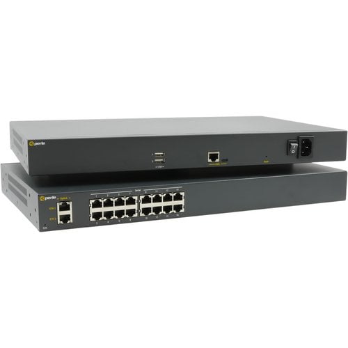 Perle IOLAN SCR020 Device Server - TAA Compliant - 8 GB - Twisted Pair - 2 x Network (RJ-45) - 2 x USB - 16 x Serial Port 