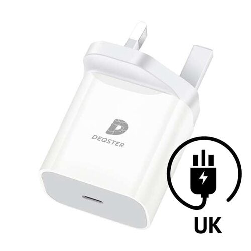 20W USB-C CHARGER PLUG WHITE