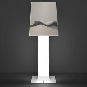 Brandable VESA Floor Stand for Screens Up to 32 Inches - White - Up to 81.3 cm (32"") Screen Support - 9 kg Load Capacity 