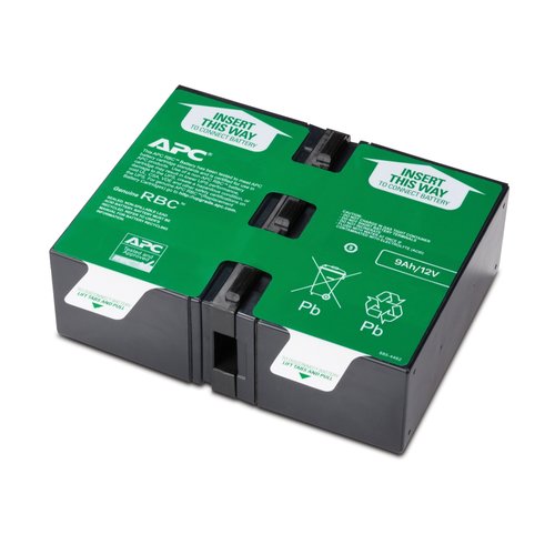 APC by Schneider Electric APCRBC124 Battery Unit - Lead Acid - Hot Swappable - 3 Year Minimum Battery Life - 5 Year Maximu