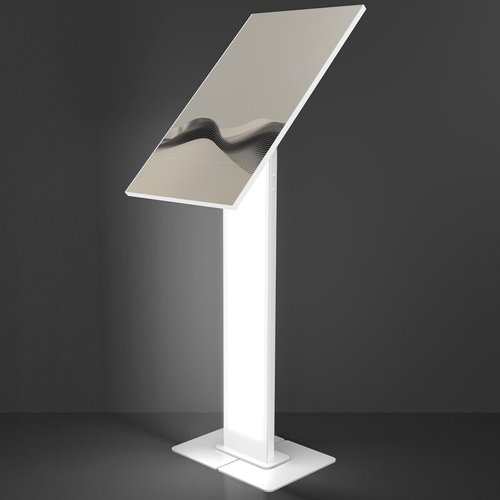 Brandable VESA Floor Stand for Screens Up to 32 Inches - White - Up to 81.3 cm (32"") Screen Support - 9 kg Load Capacity 