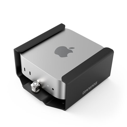 Compulocks MMEN24 Mounting Bracket for Mac mini - Black - 100 x 100, 75 x 75 - VESA Mount Compatible - High-grade Aluminum